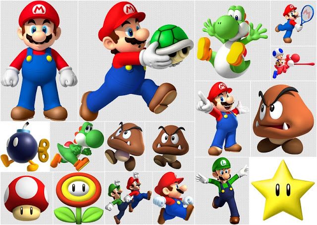 CLIPART:QO4VAQHUYB0= MARIO BROTHERS