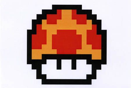 8 BIT:XC05IYQCIXG= MARIO MUSHROOM