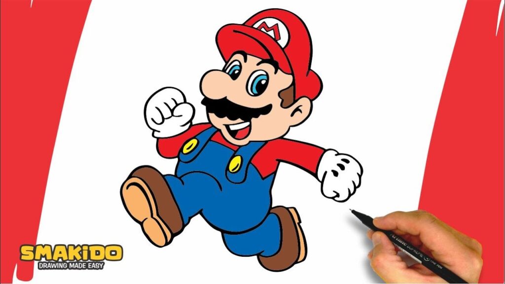 Drawing: 6gj8ykhfau8 = Mario